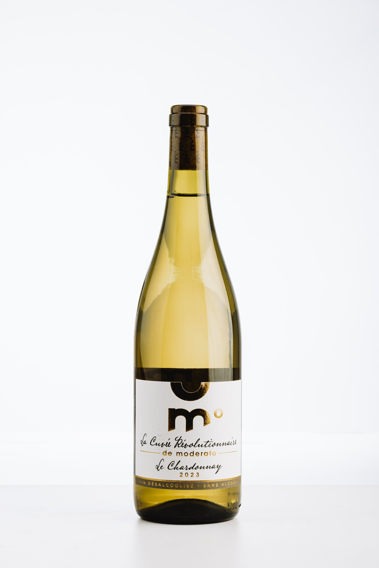 Moderato Chardonnay Cuvée Révolutionnaire alkoholfrei – limitierter Weißwein aus Südwestfrankreich mit Holzfassreife und Aromen weißer Früchte