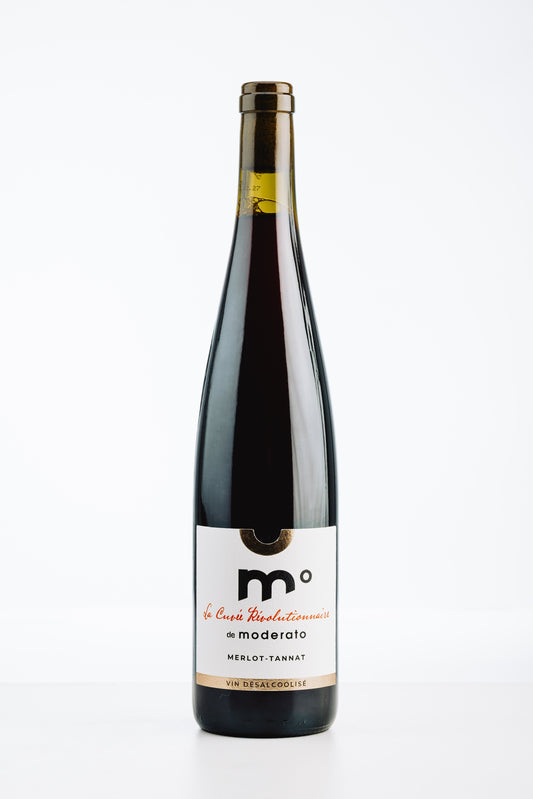Moderato Cuvée Révolutionnaire Rouge alkoholfrei – kräftiger Rotwein aus Südwestfrankreich mit dunkler Frucht und sanften Tanninen