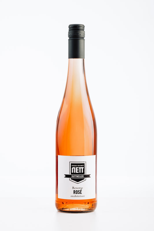 Reverse Rosé alkoholfrei von Bergdolt-Reif & Nett – fruchtiger Rosé mit Aromen von reifen Erdbeeren, Apfel und roten Beeren.