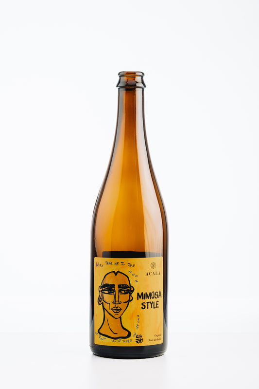 Acala Sparkling Tea Mimosa alkoholfrei – fermentierter Tee mit feiner Perlage und frischer Zitrusnote