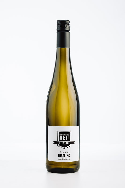 Reverse Riesling alkoholfrei – belebender Weißwein ohne Alkohol mit frischer Säure und fruchtiger Länge.
