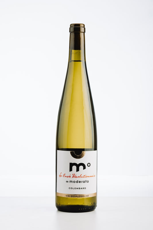 Moderato Cuvée Révolutionnaire Blanc alkoholfrei – fruchtiger Weißwein aus Südwestfrankreich mit Pfirsich- und Zitrusnoten