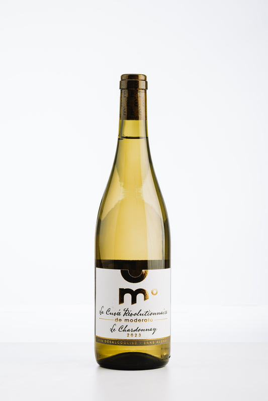 Moderato Chardonnay Cuvée Révolutionnaire alkoholfrei – limitierter Weißwein aus Südwestfrankreich mit Holzfassreife und Aromen weißer Früchte
