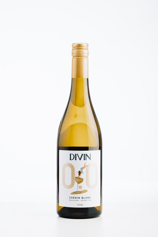DIVIN Chenin Blanc alkoholfrei – fruchtiger Weißwein aus der Loire mit Aromen von Birne, Apfel und gelben Früchten.