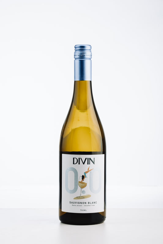 DIVIN Sauvignon Blanc alkoholfrei – frischer Weißwein aus der Loire mit Aromen von Zitrusfrüchten und weißen Blüten.
