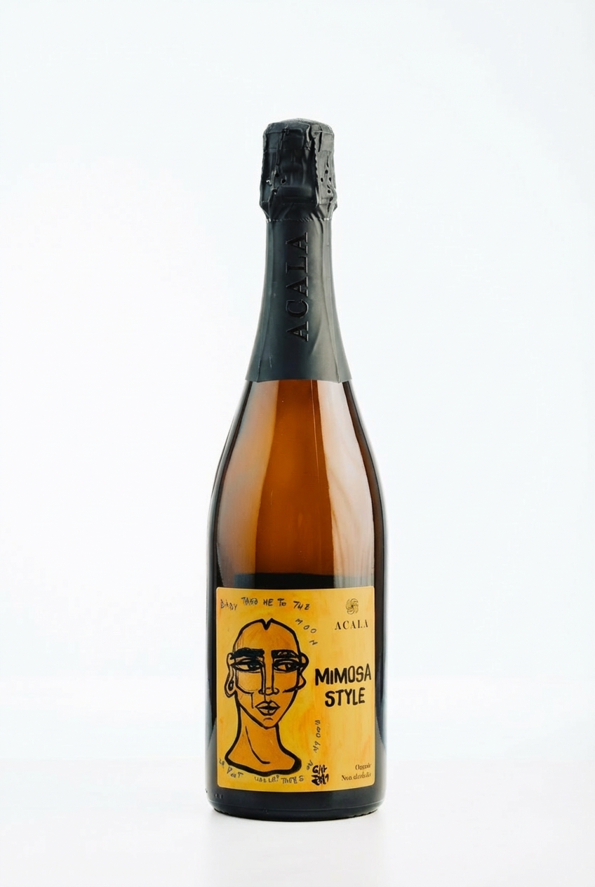Acala Sparkling Tea Mimosa alkoholfrei – fermentierter Tee mit feiner Perlage und frischer Zitrusnote