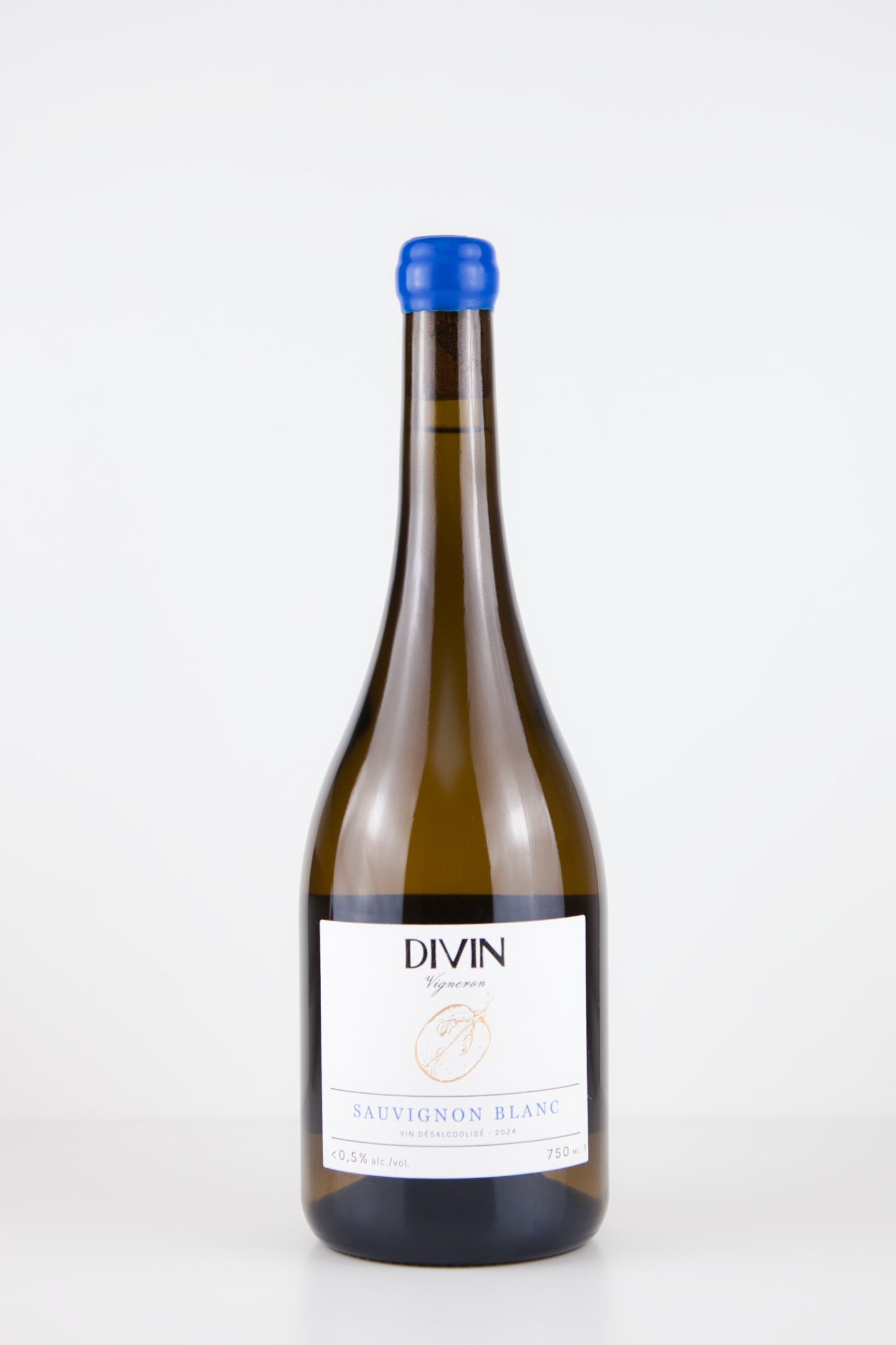 DIVIN Sauvignon Blanc alkoholfrei – frischer Weißwein aus der Loire mit Aromen von weißen Früchten, Birne, Johannisbeere, Kirschblüte und feinen Holznoten, elegant und harmonisch.